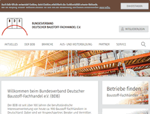 Tablet Screenshot of bdb-bfh.de